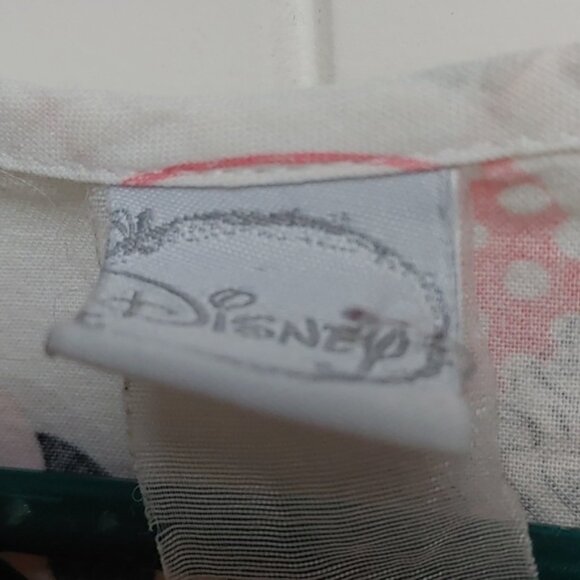 Disney Minnie and Mickey mouse nurse scrubs top blouse white short sleeve - Picture 5 of 6